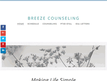 Tablet Screenshot of breezecounseling.com